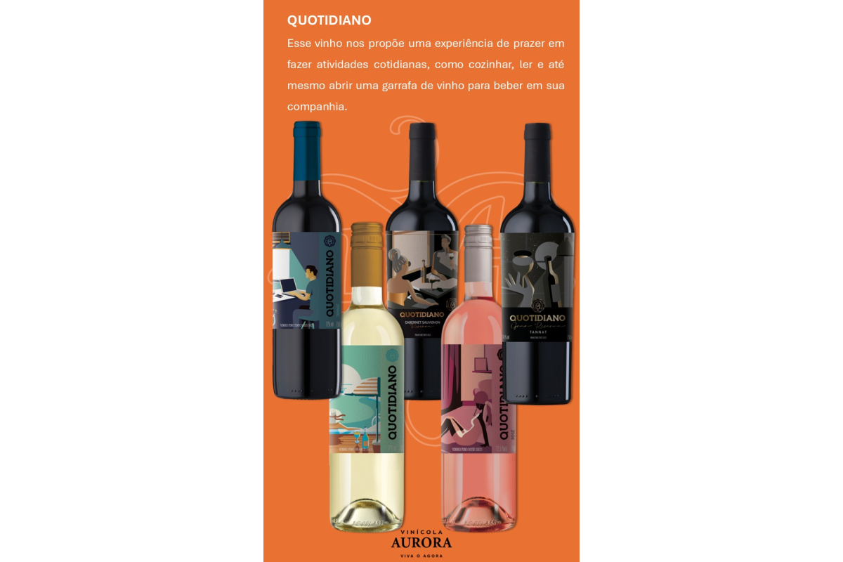 This wine proposes an experience of pleasure in enjoying everyday activities, such as cooking, reading, and even opening a bottle of wine to drink alone or with company.