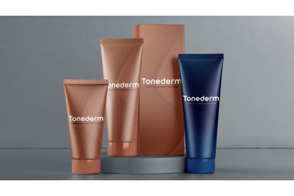 Branding, sistema de marca e embalagem para Tonederm