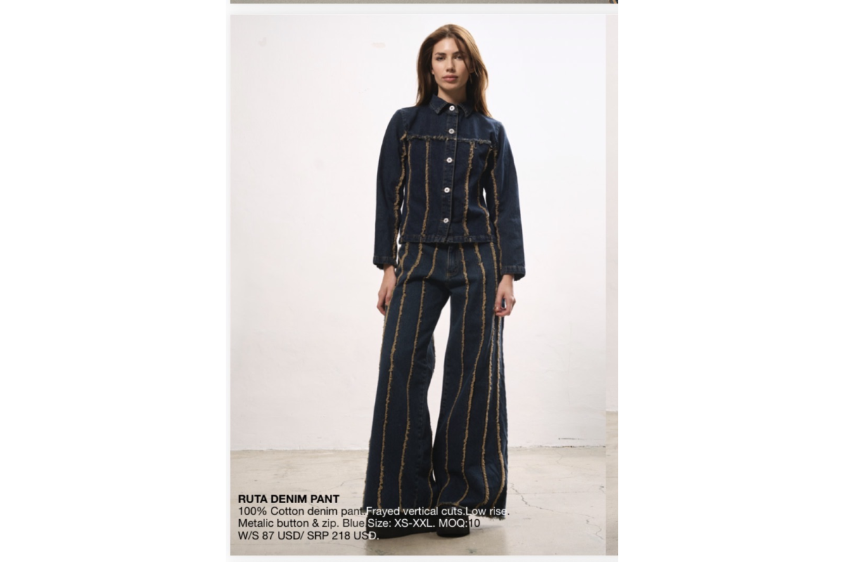 ruta denim pant and shirt.
