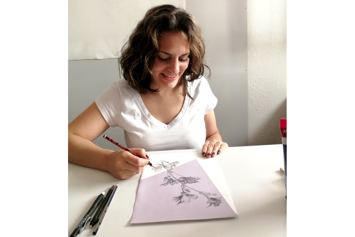 Ilustración original Malva