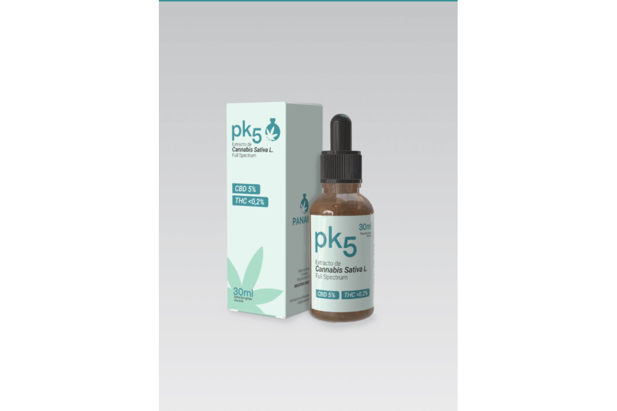 PK5 - High-quality broad-spectrum cannabis oil, 5% CBD, <0.2% THC