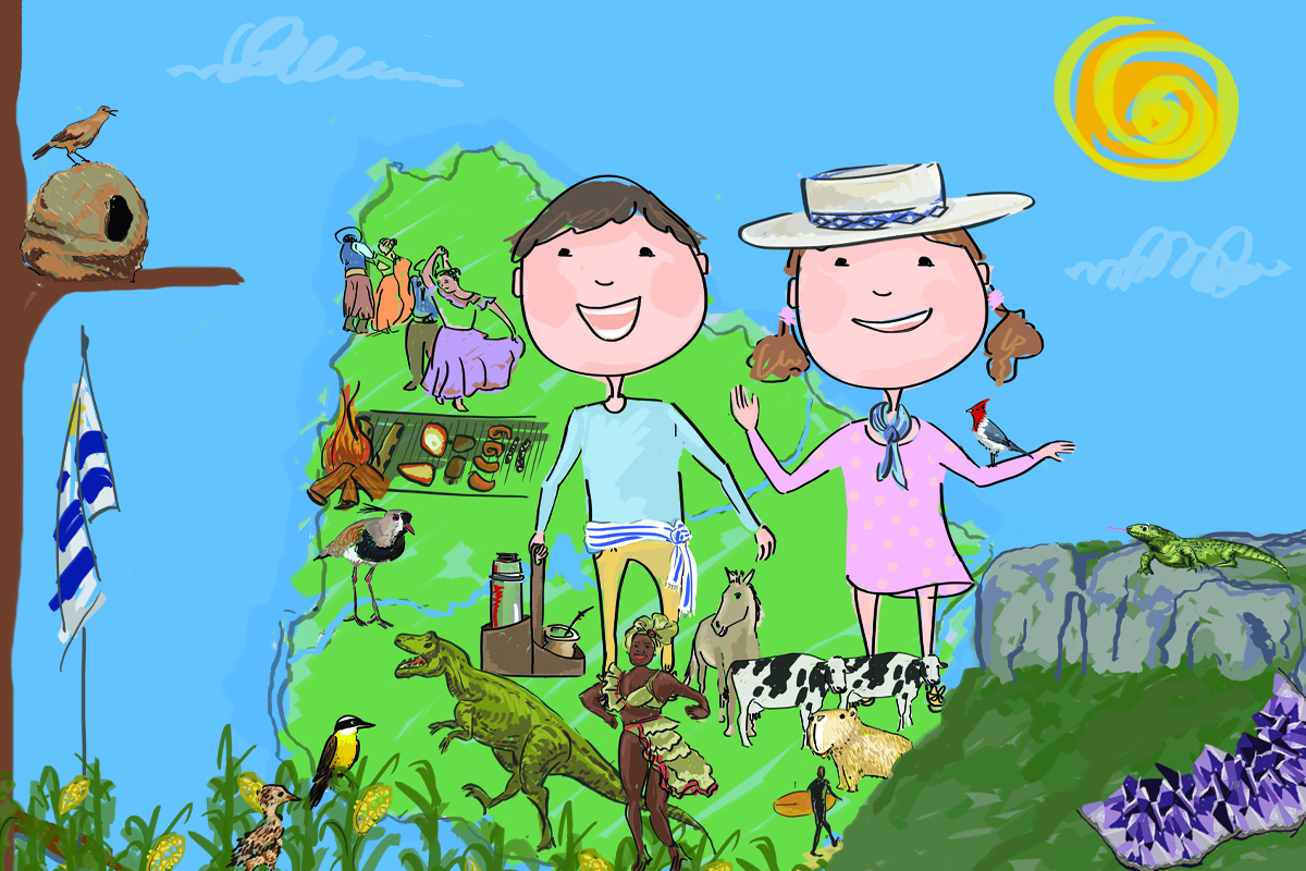 Front cover Polo y Analía conocen Uruguay