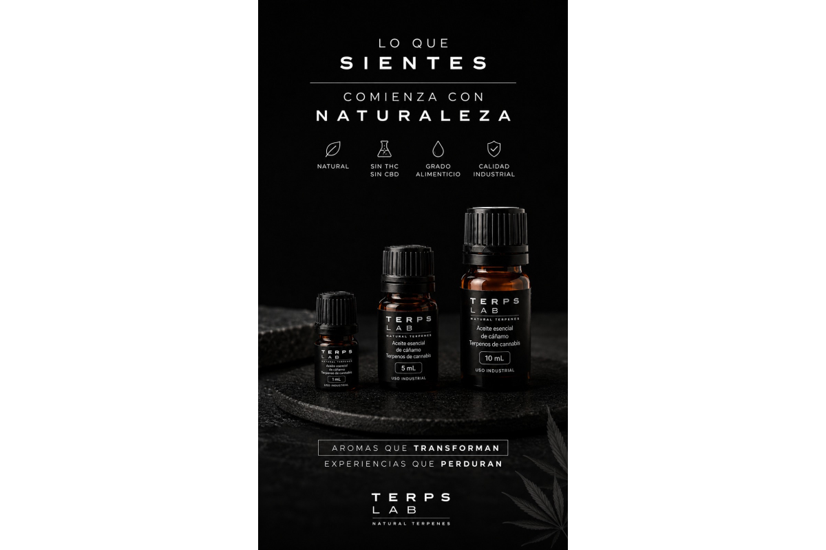Aceites esenciales ricos en terpenos naturales