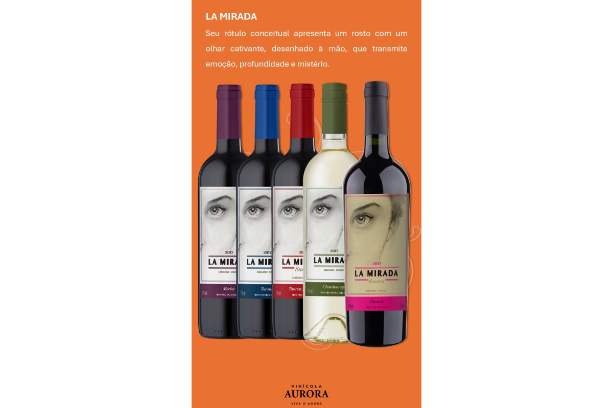 Brand that evokes the striking gaze of a female face and features an artistic and conceptual design.