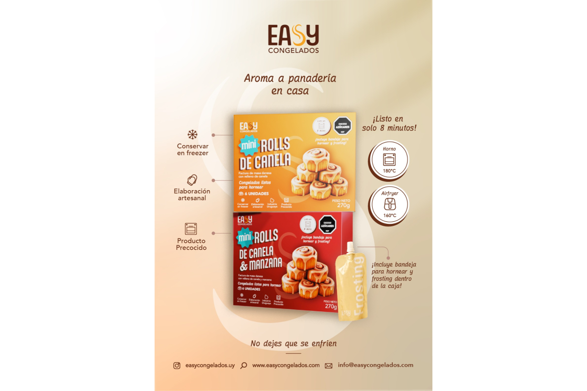 Mini cinnamon rolls and mini apple and cinnamon rolls